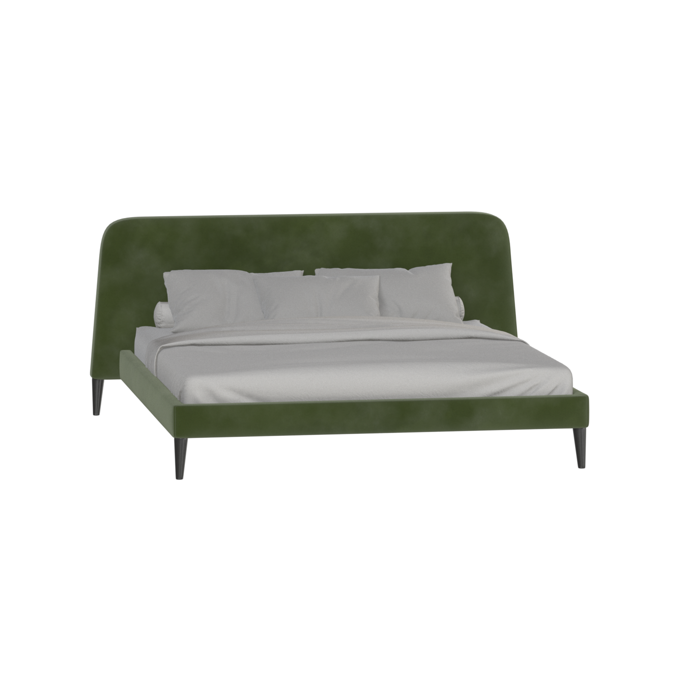 Lit double Selma avec capitonnage vertical profond