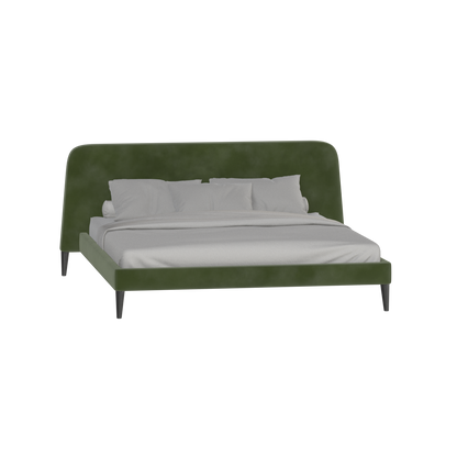 Lit double Selma avec capitonnage vertical profond