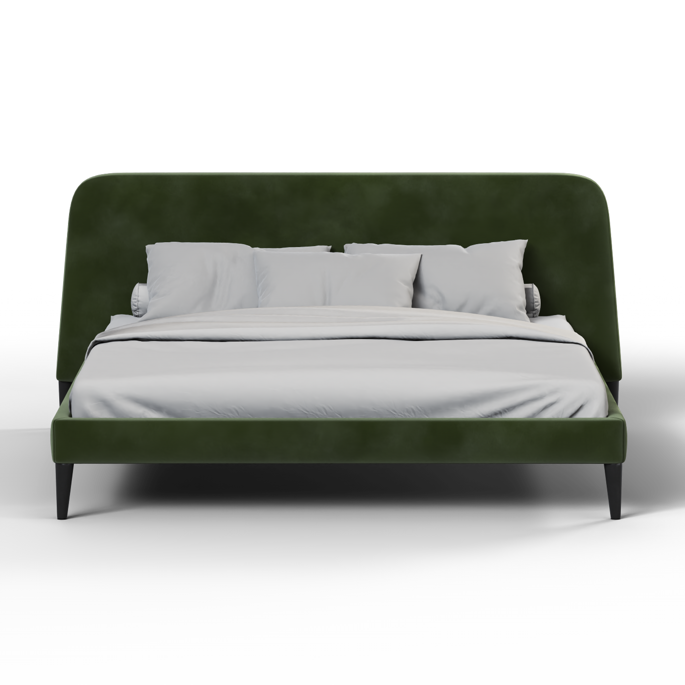 Lit double Selma avec capitonnage vertical profond