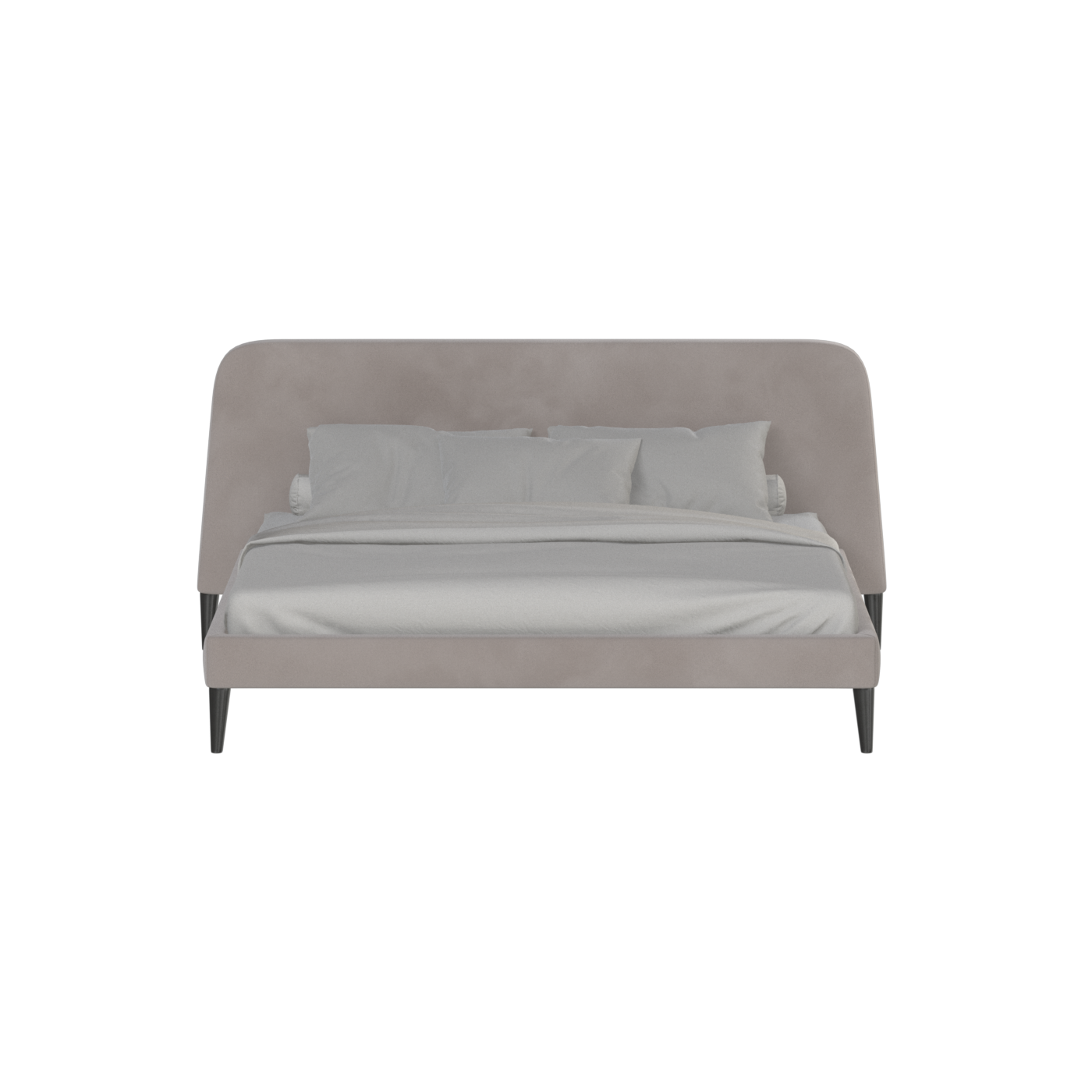 Lit double Selma avec capitonnage vertical profond