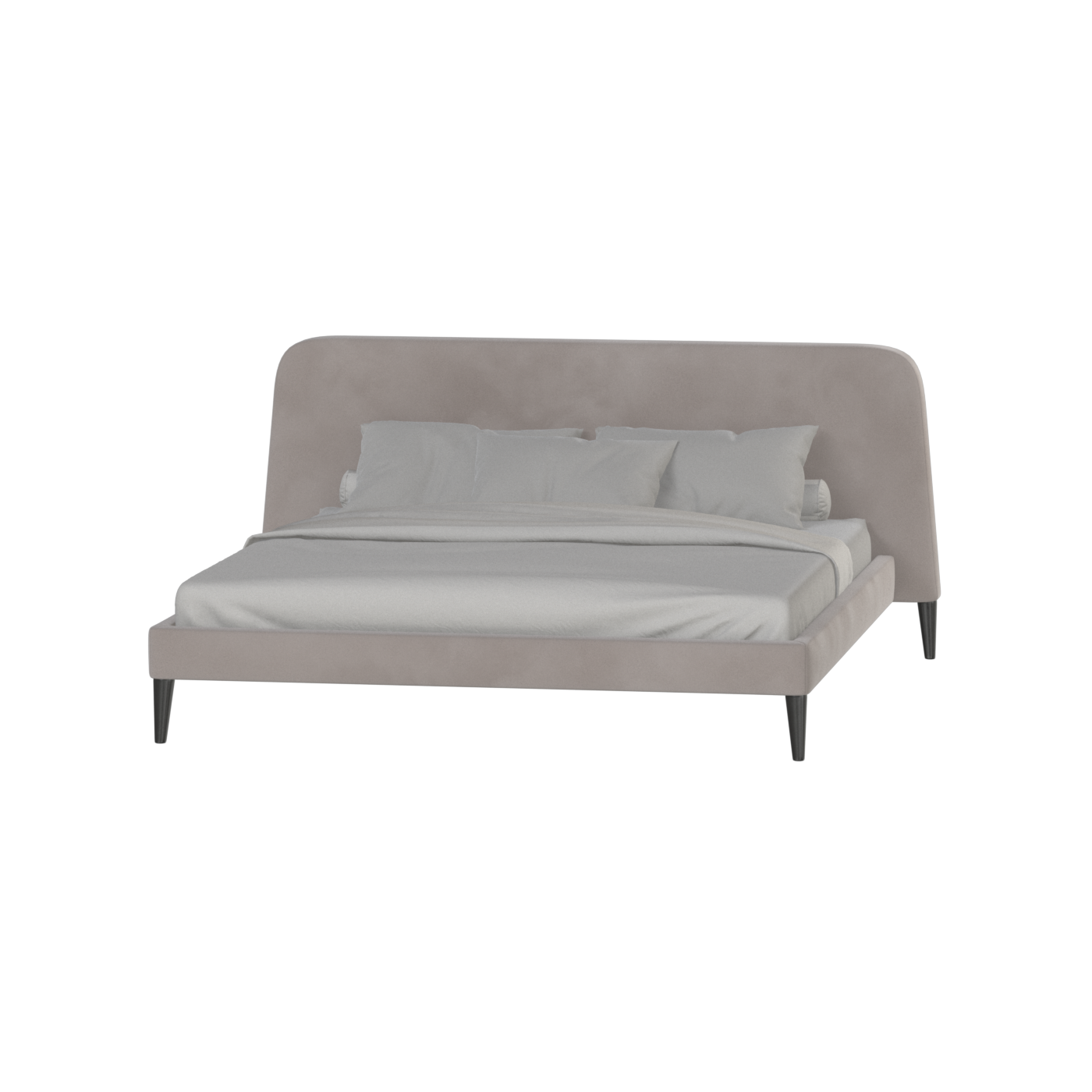 Lit double Selma avec capitonnage vertical profond