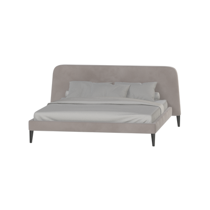 Lit double Selma avec capitonnage vertical profond