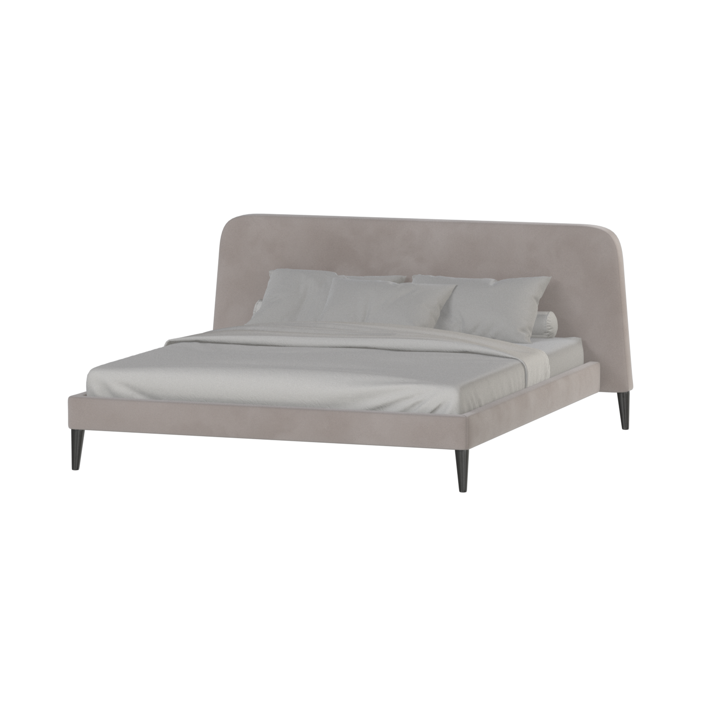 Lit double Selma avec capitonnage vertical profond