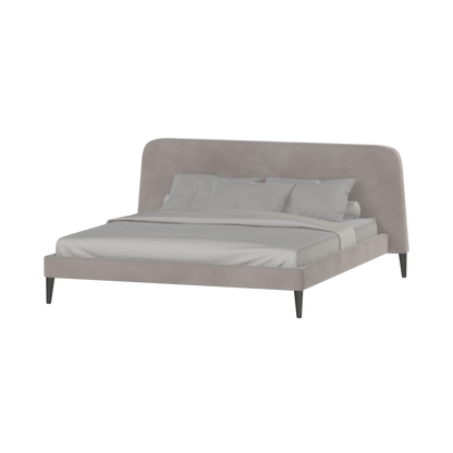 Lit double Selma avec capitonnage vertical profond
