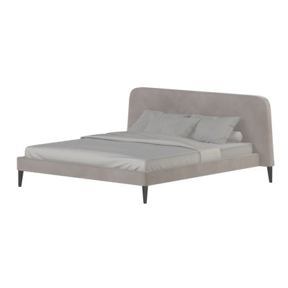 Lit double Selma avec capitonnage vertical profond