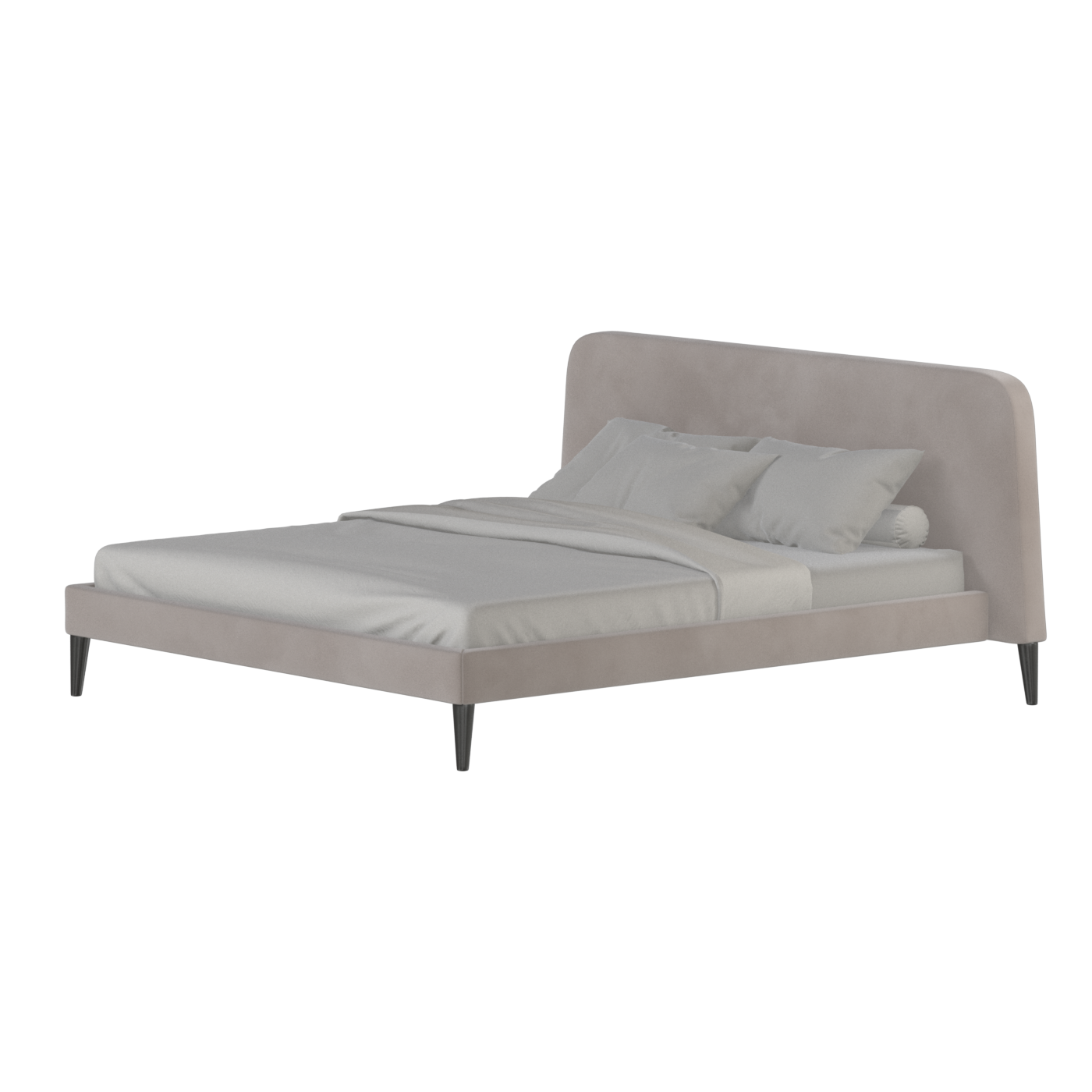 Lit double Selma avec capitonnage vertical profond