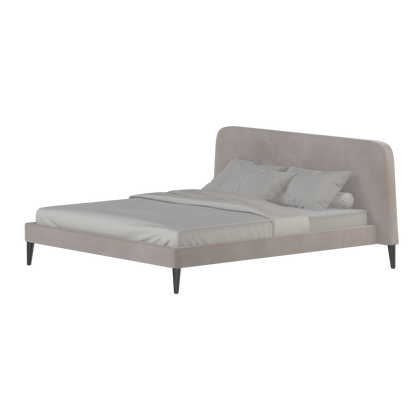 Lit double Selma avec capitonnage vertical profond