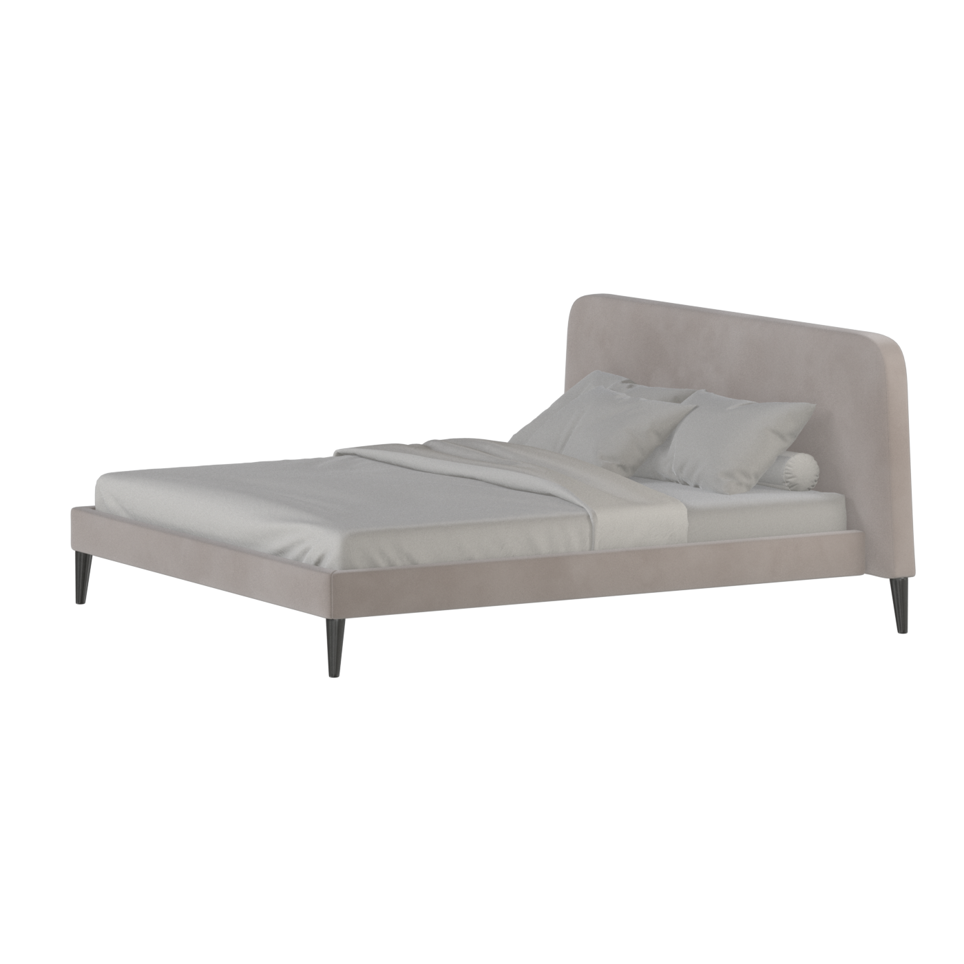 Lit double Selma avec capitonnage vertical profond