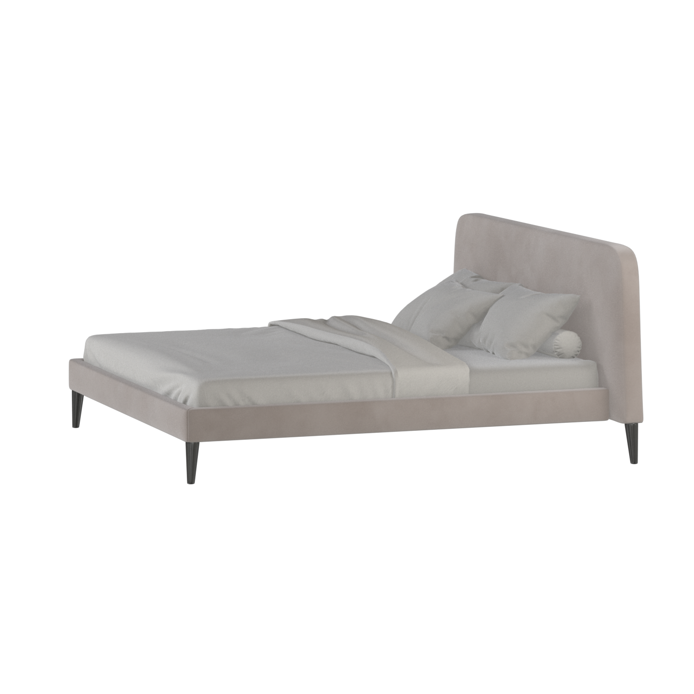 Lit double Selma avec capitonnage vertical profond