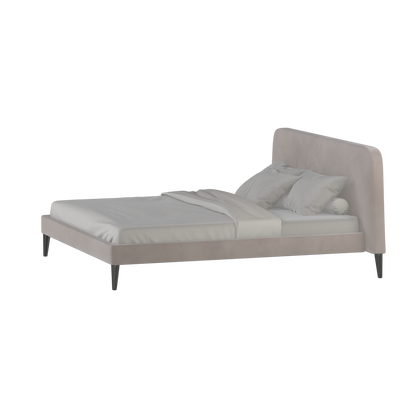 Lit double Selma avec capitonnage vertical profond