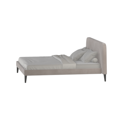 Lit double Selma avec capitonnage vertical profond