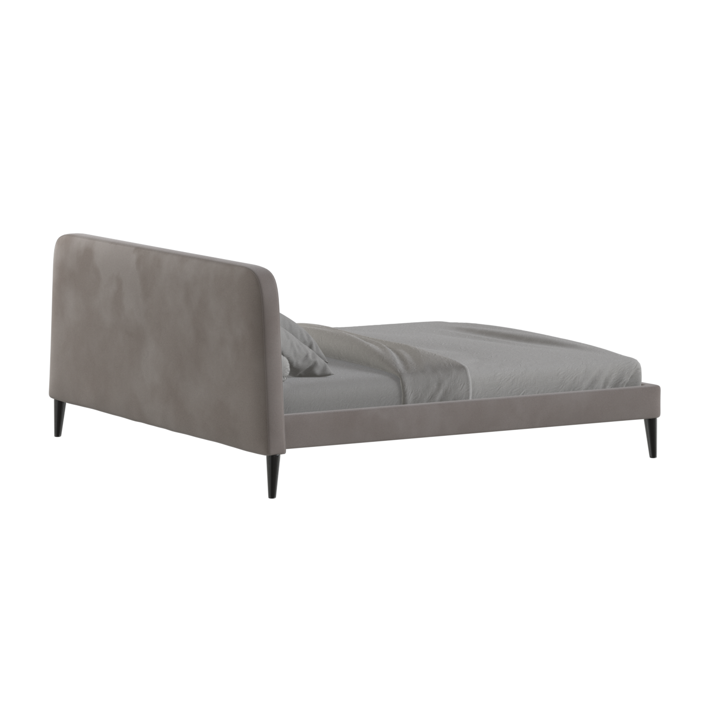Lit double Selma avec capitonnage vertical profond