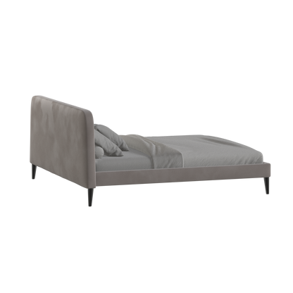 Lit double Selma avec capitonnage vertical profond