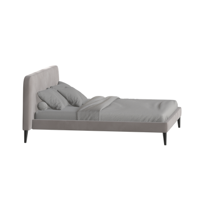 Lit double Selma avec capitonnage vertical profond