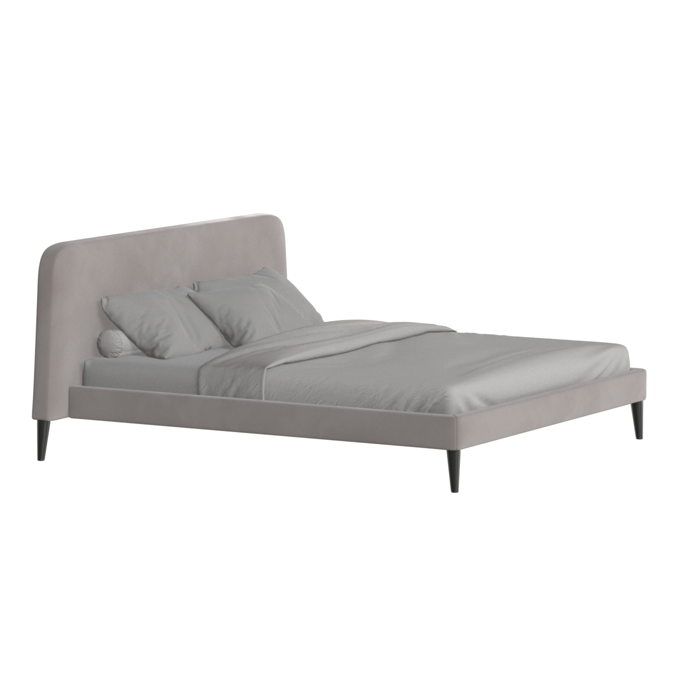 Lit double Selma avec capitonnage vertical profond