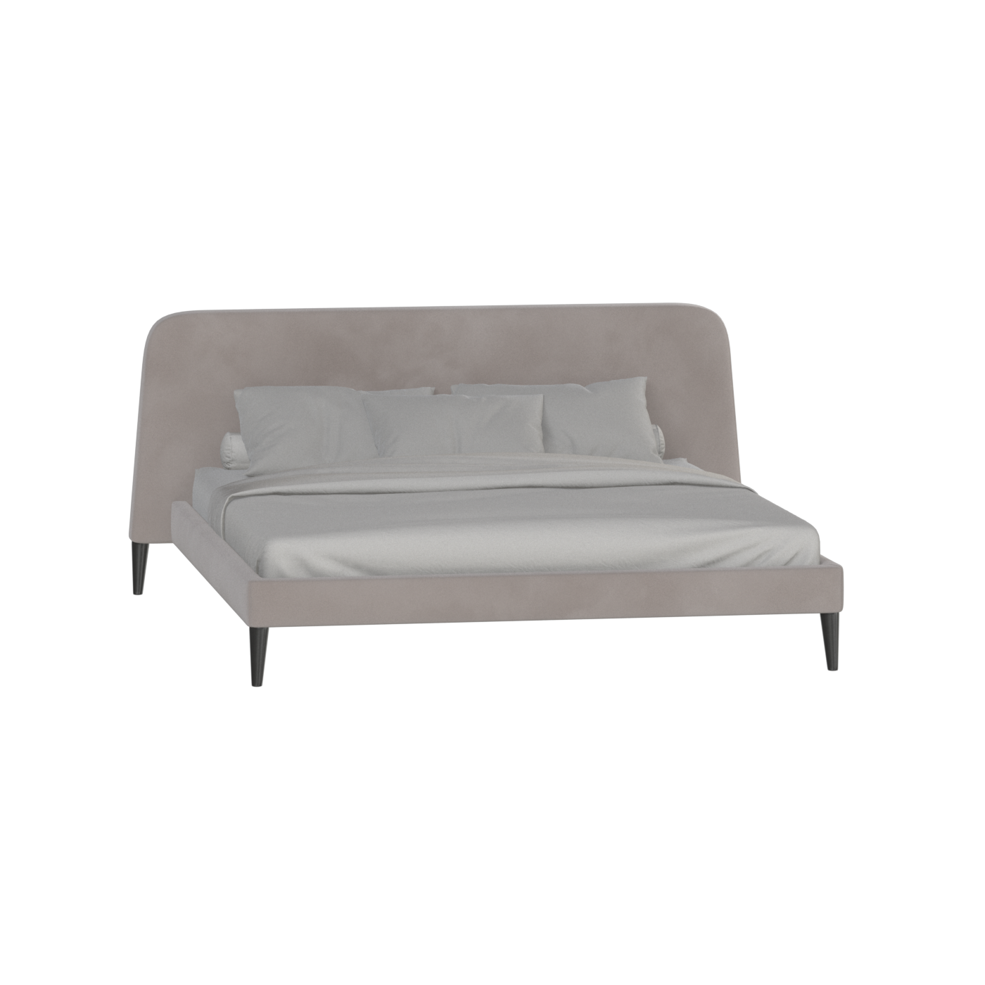 Lit double Selma avec capitonnage vertical profond