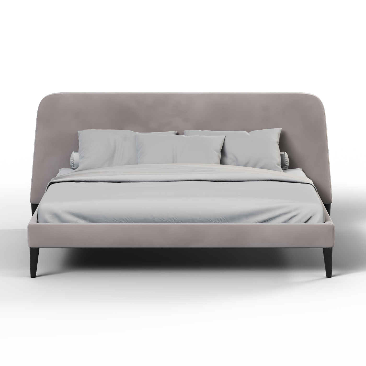 Lit double Selma avec capitonnage vertical profond