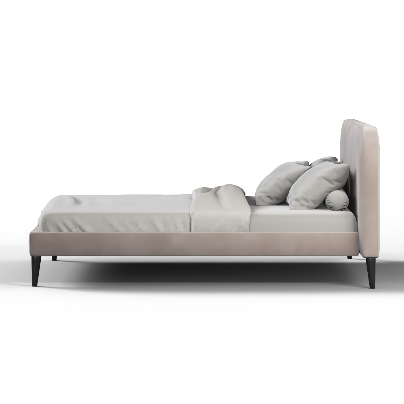 Lit double Selma avec capitonnage vertical profond