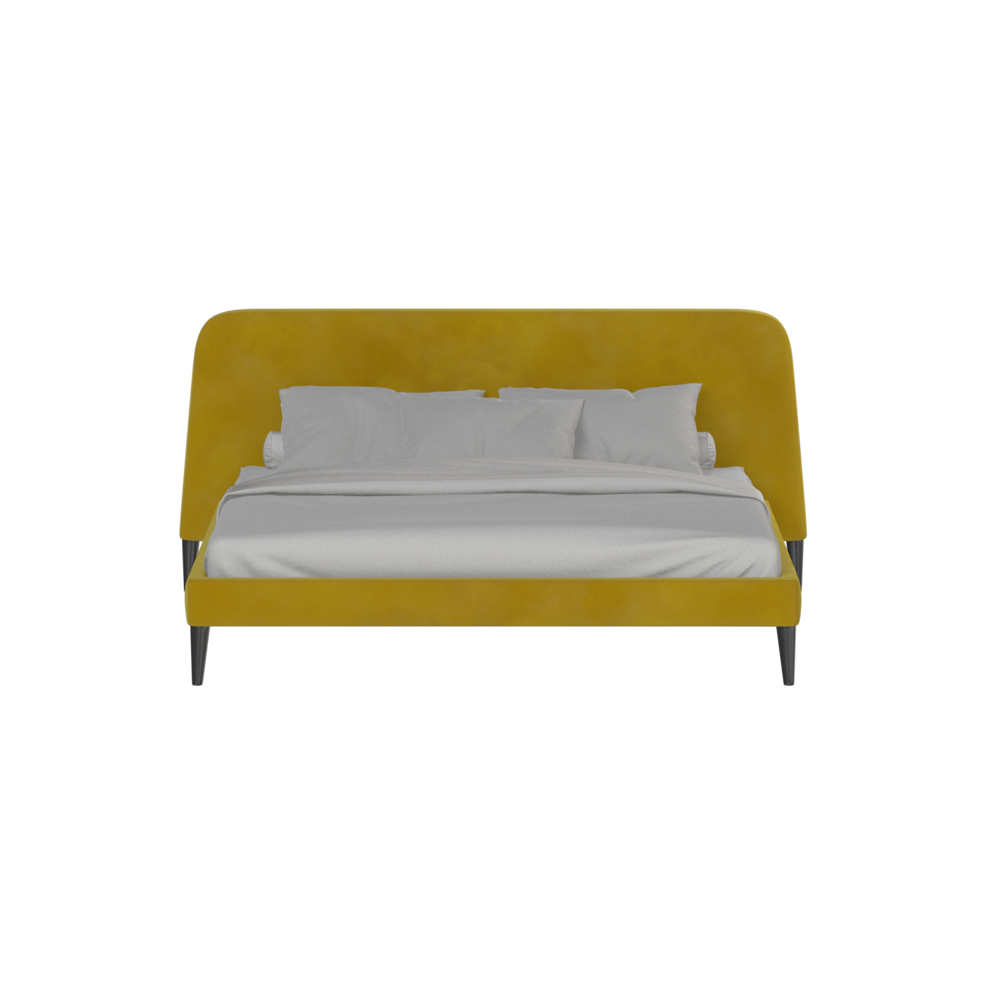 Lit double Selma avec capitonnage vertical profond
