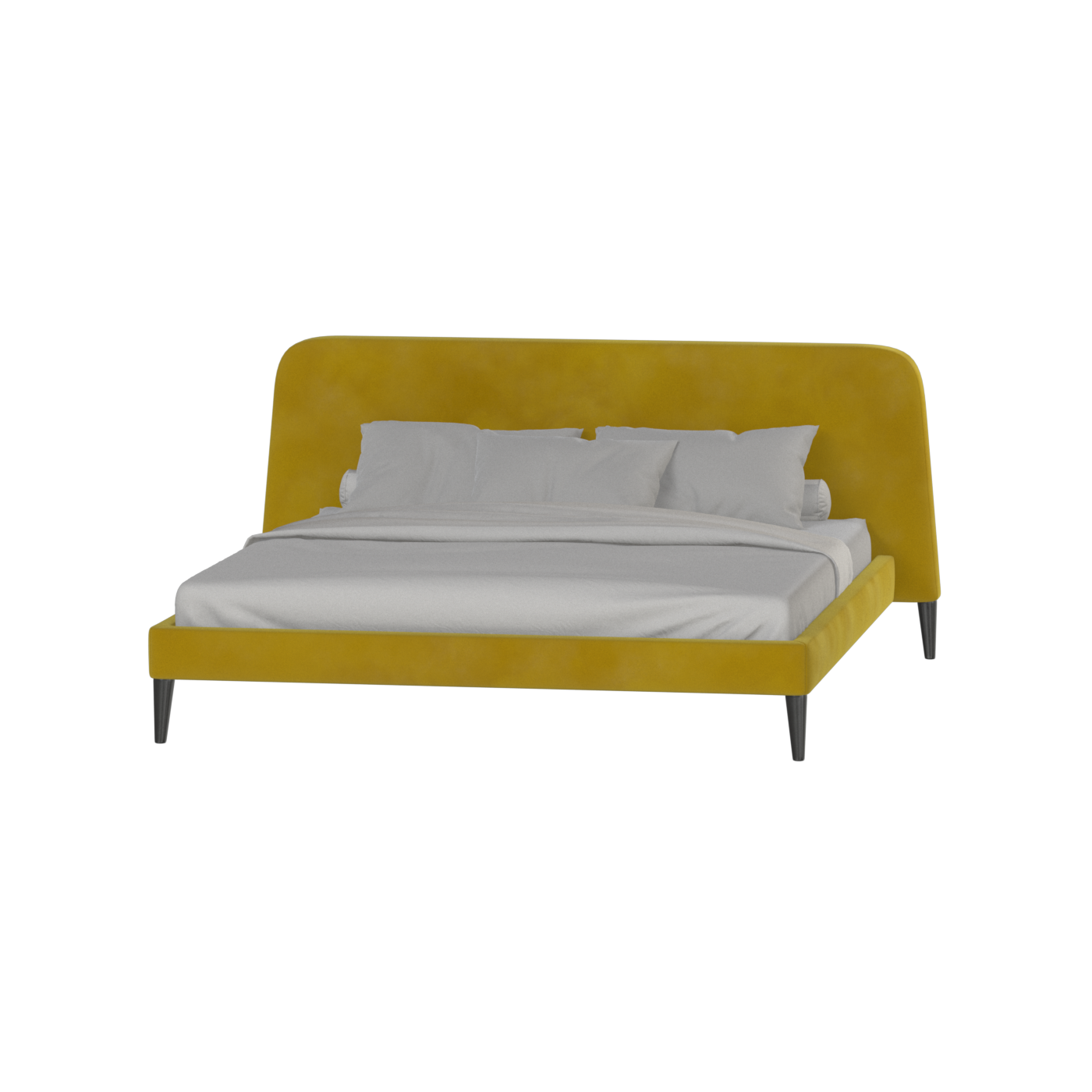 Lit double Selma avec capitonnage vertical profond