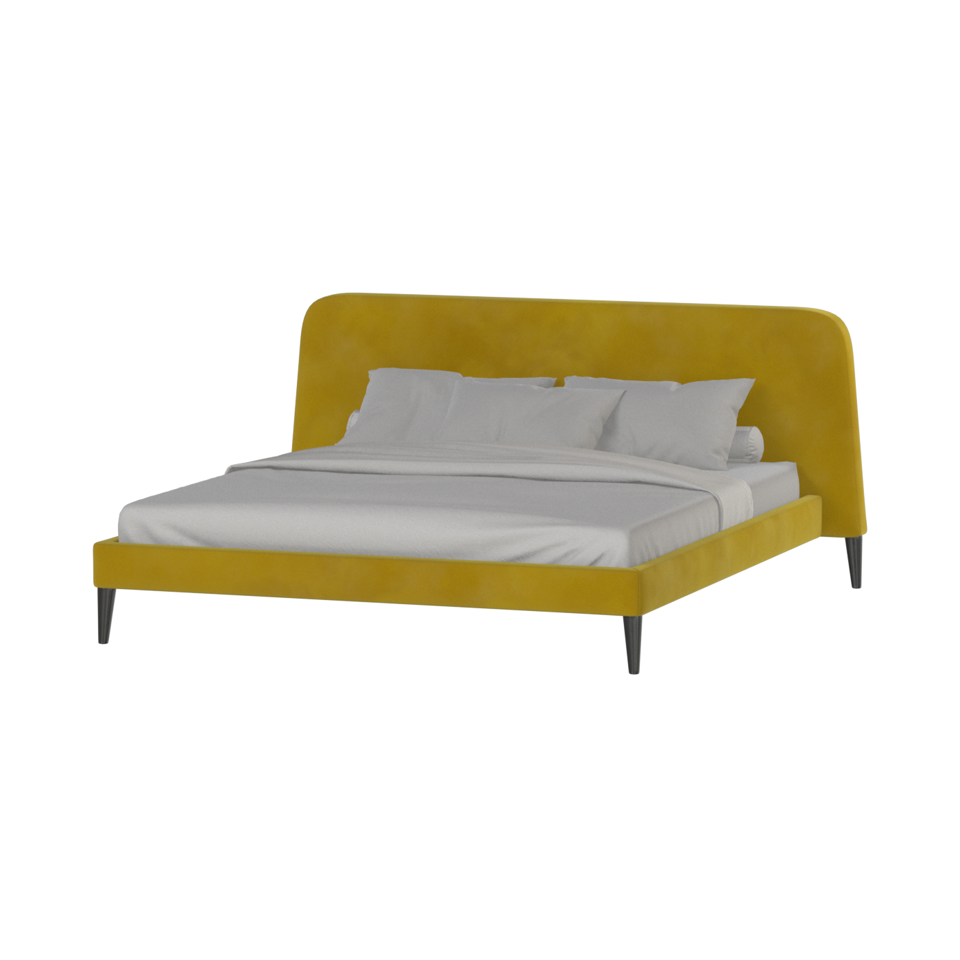 Lit double Selma avec capitonnage vertical profond