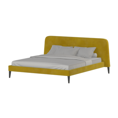 Lit double Selma avec capitonnage vertical profond