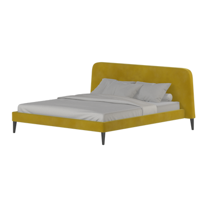 Lit double Selma avec capitonnage vertical profond