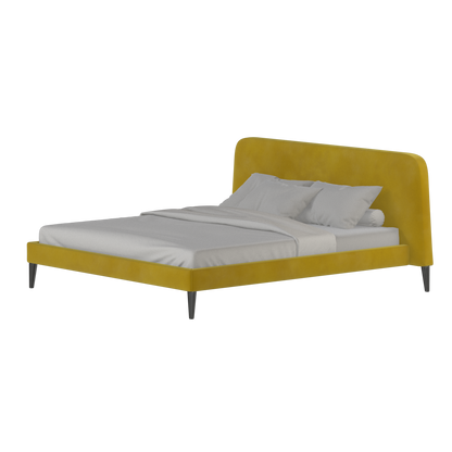 Lit double Selma avec capitonnage vertical profond