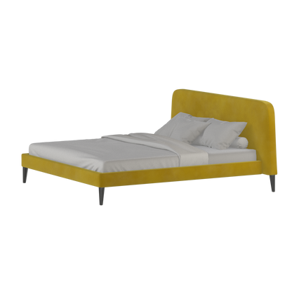 Lit double Selma avec capitonnage vertical profond