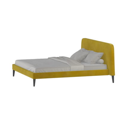 Lit double Selma avec capitonnage vertical profond