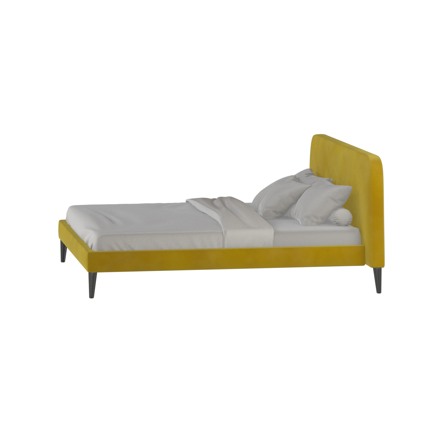 Lit double Selma avec capitonnage vertical profond