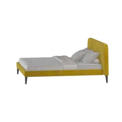 Lit double Selma avec capitonnage vertical profond
