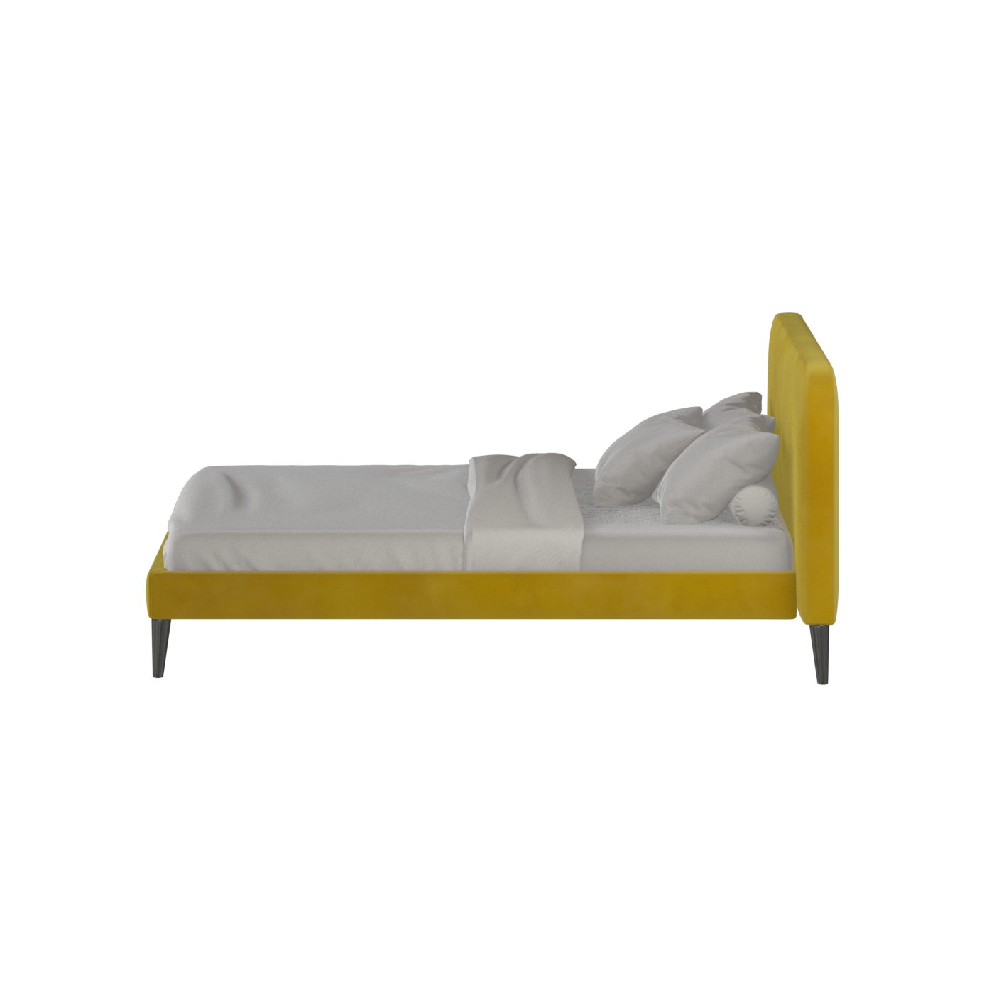 Lit double Selma avec capitonnage vertical profond