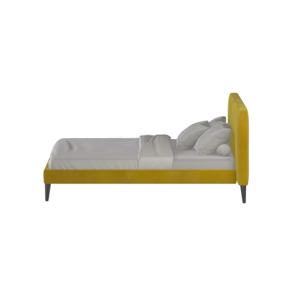 Lit double Selma avec capitonnage vertical profond