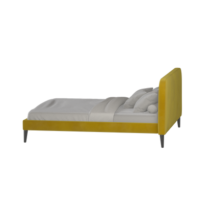 Lit double Selma avec capitonnage vertical profond