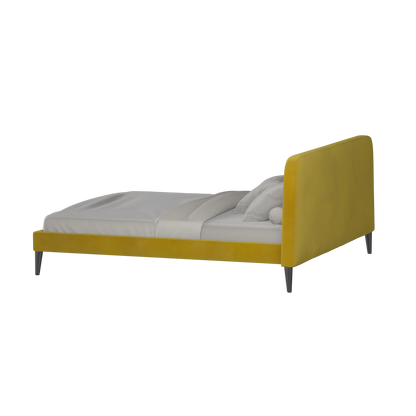 Lit double Selma avec capitonnage vertical profond