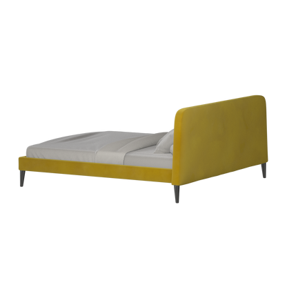 Lit double Selma avec capitonnage vertical profond