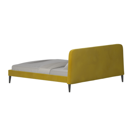 Lit double Selma avec capitonnage vertical profond