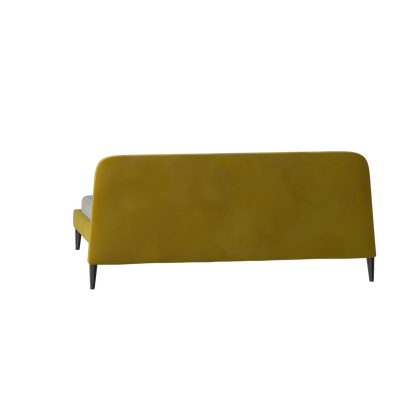 Lit double Selma avec capitonnage vertical profond