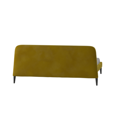Lit double Selma avec capitonnage vertical profond