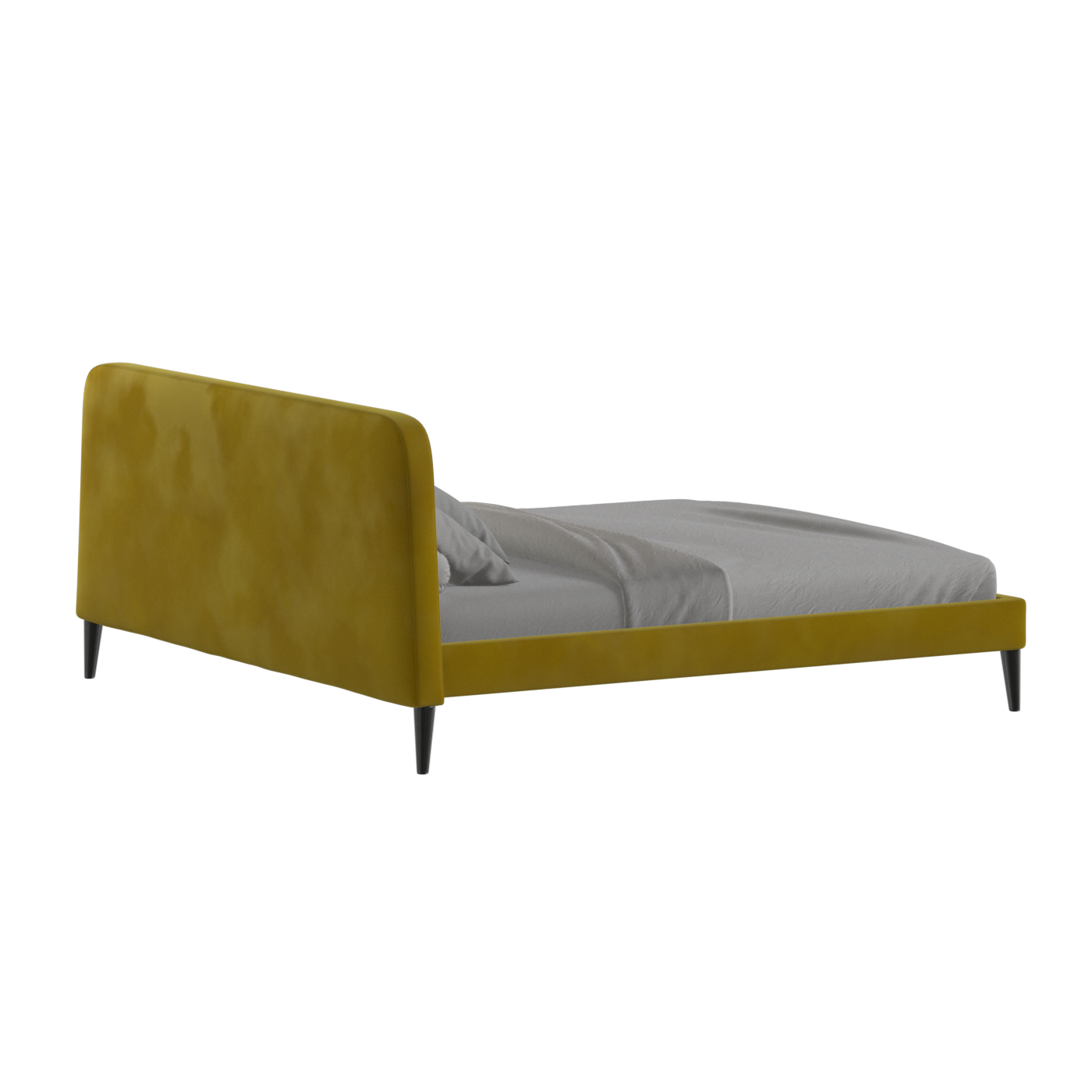 Lit double Selma avec capitonnage vertical profond