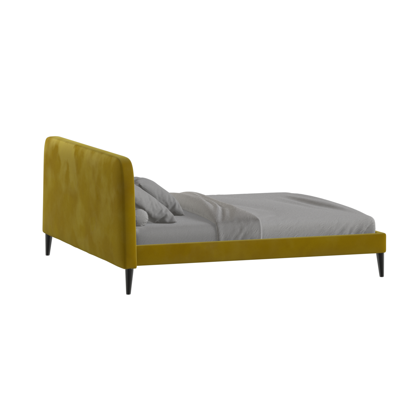 Lit double Selma avec capitonnage vertical profond