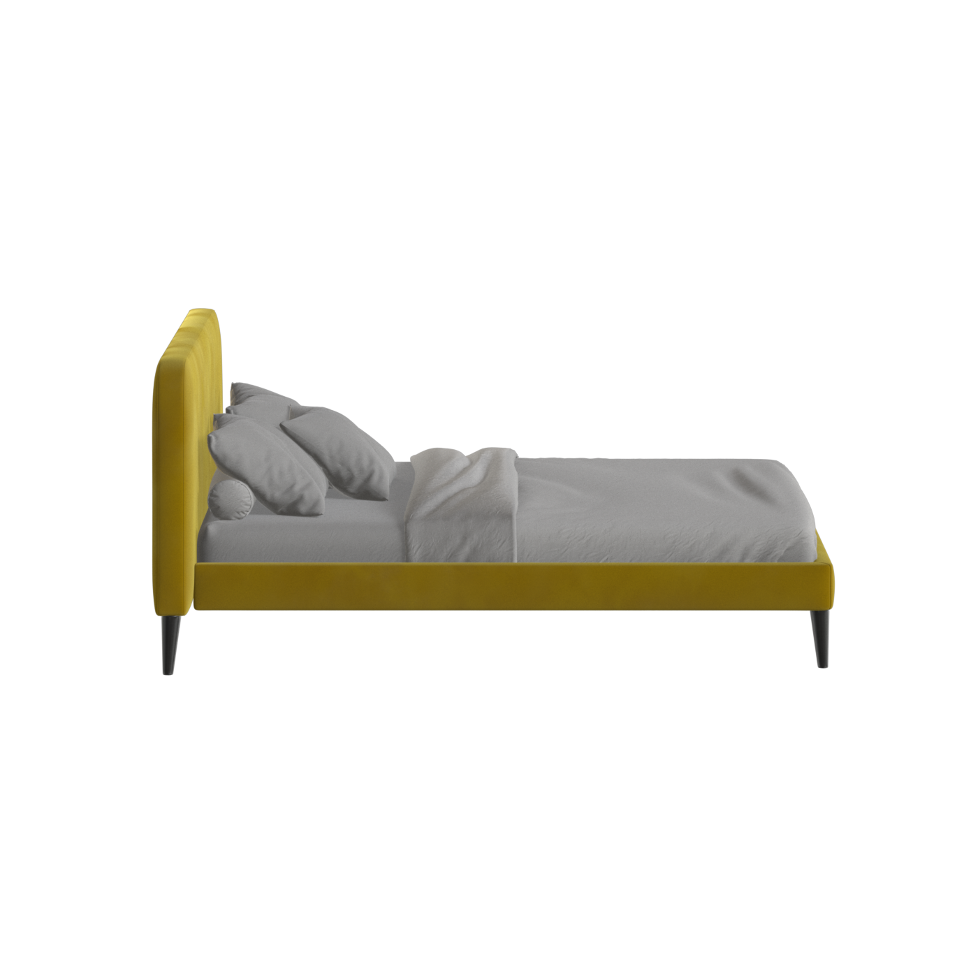 Lit double Selma avec capitonnage vertical profond