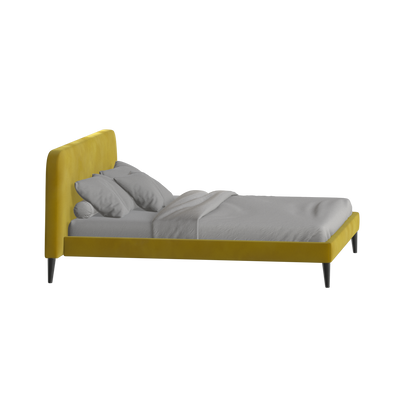 Lit double Selma avec capitonnage vertical profond