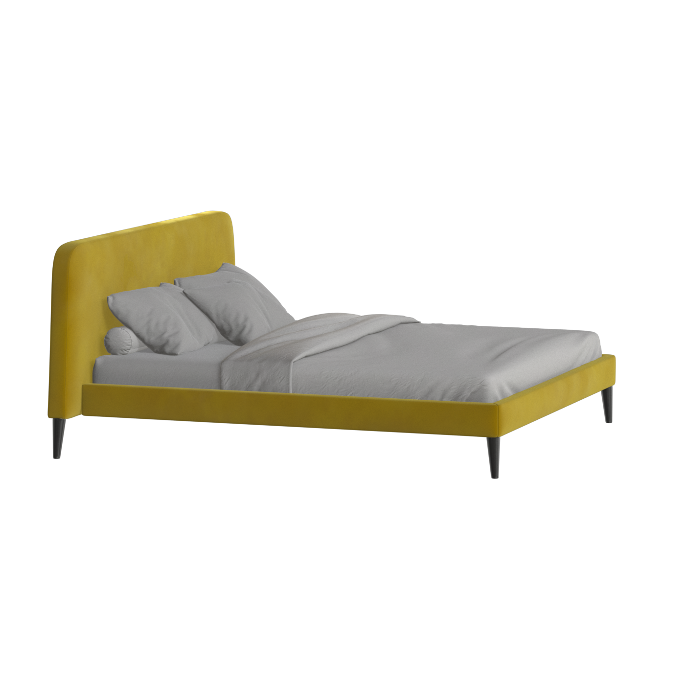 Lit double Selma avec capitonnage vertical profond