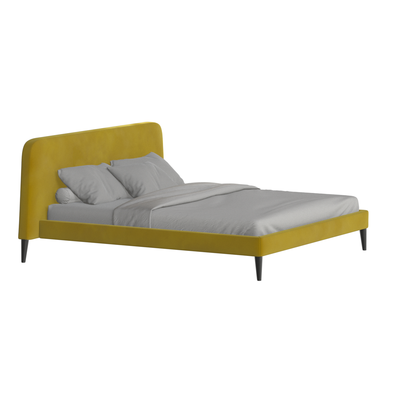 Lit double Selma avec capitonnage vertical profond