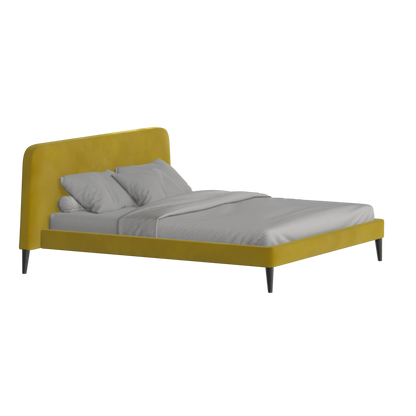 Lit double Selma avec capitonnage vertical profond
