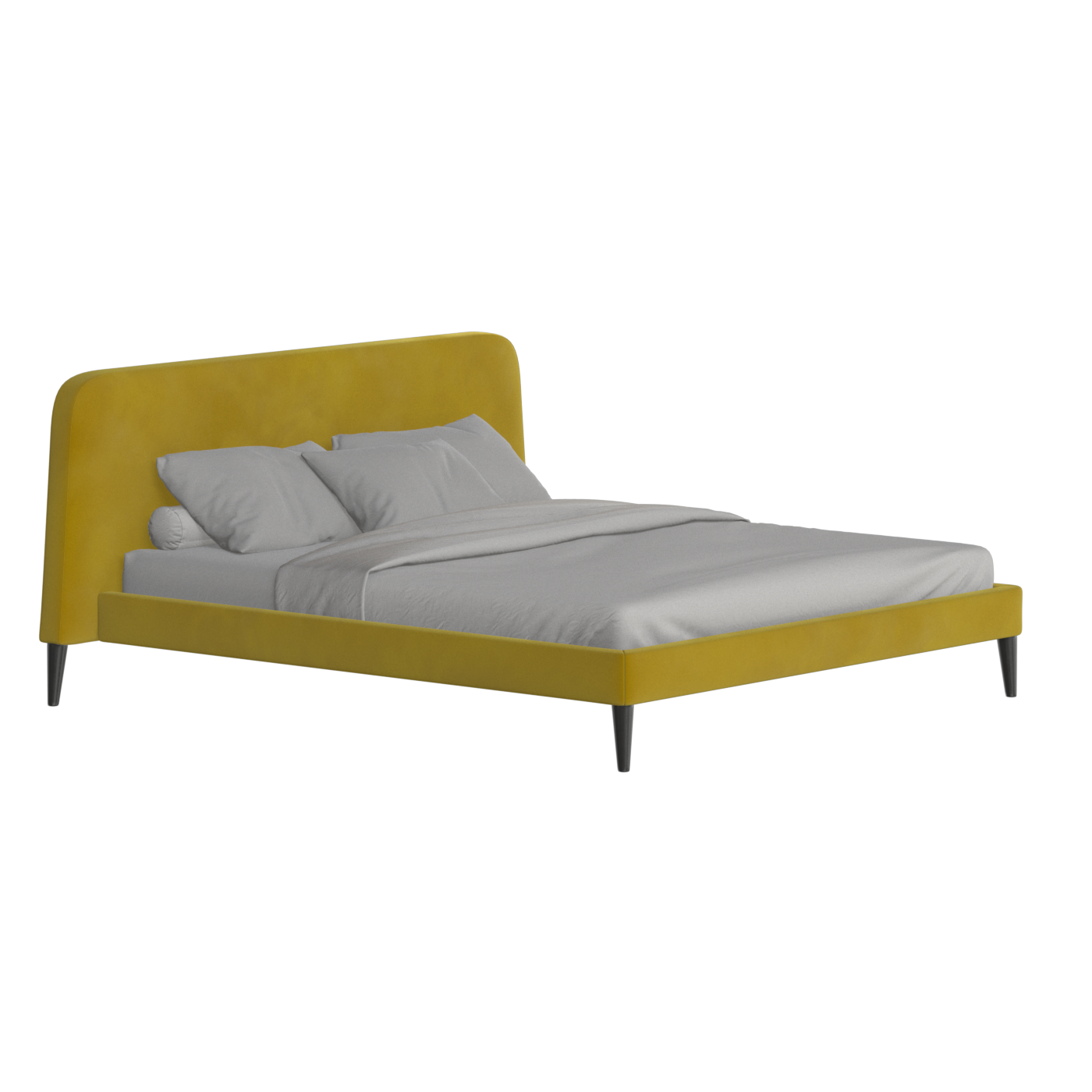 Lit double Selma avec capitonnage vertical profond