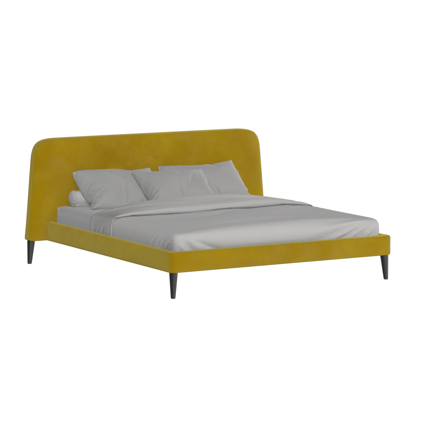Lit double Selma avec capitonnage vertical profond