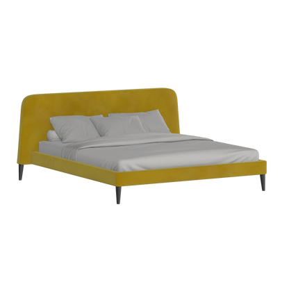 Lit double Selma avec capitonnage vertical profond